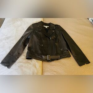 Women's Dark Brown Leather Jacket
